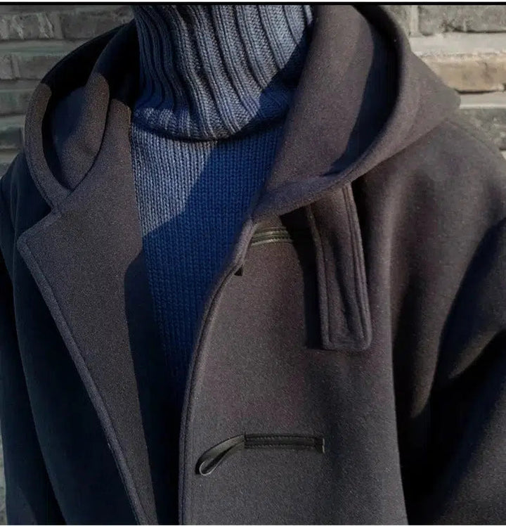 Mid-length Knee-length Woolen Coat