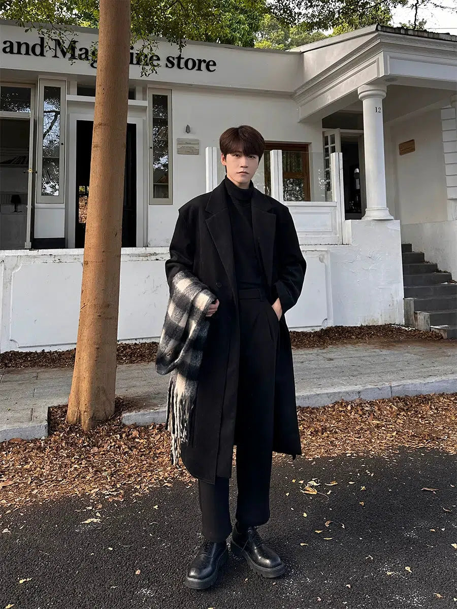 Mid-length Long Woolen Coat