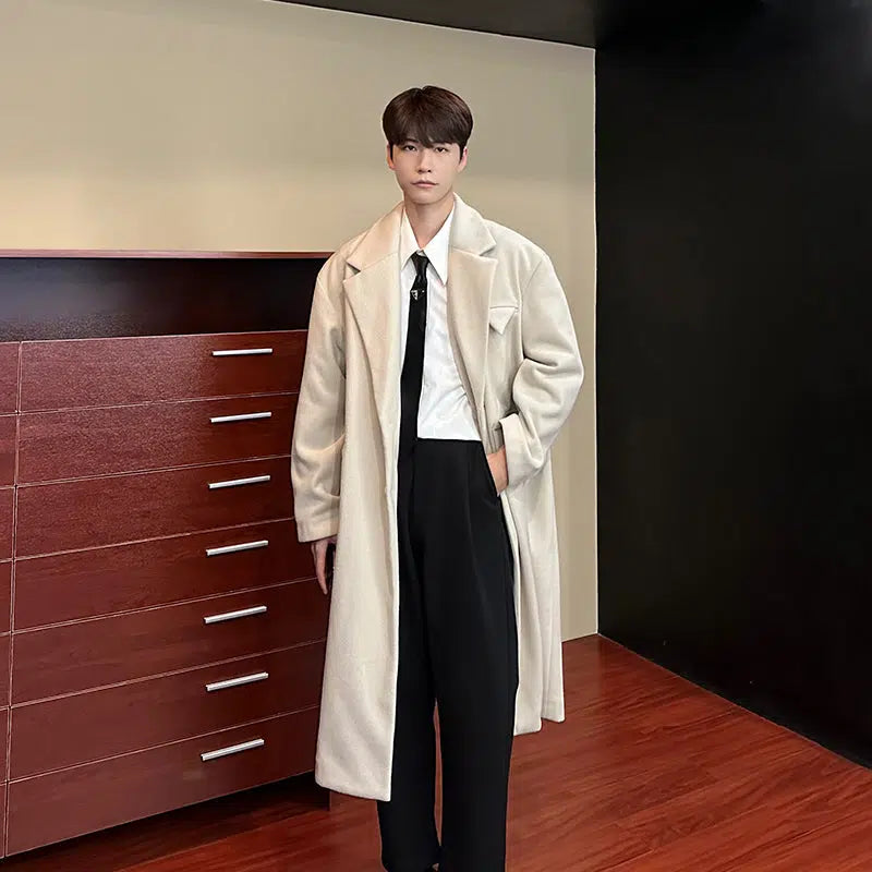 Mid-length Long Woolen Coat