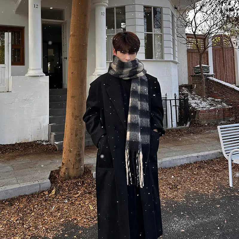 Mid-length Long Woolen Coat