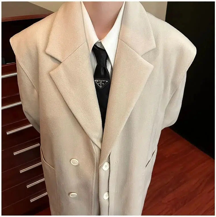 Mid-length Long Woolen Coat