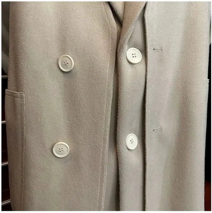 Mid-length Long Woolen Coat