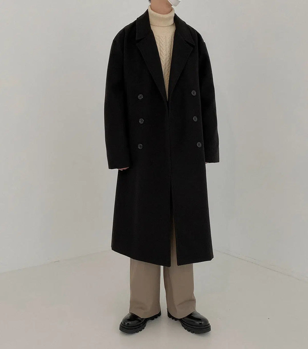 Mid-length Thickened Woolen Coat