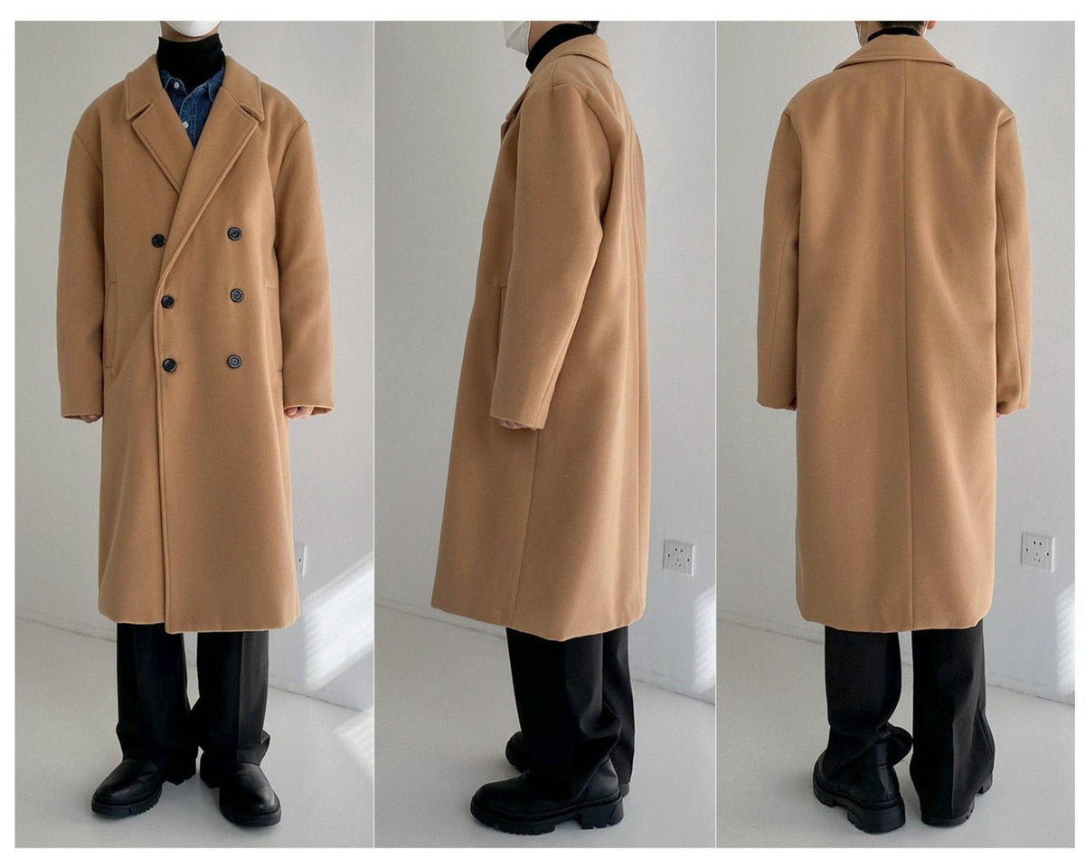 Mid-length Thickened Woolen Coat