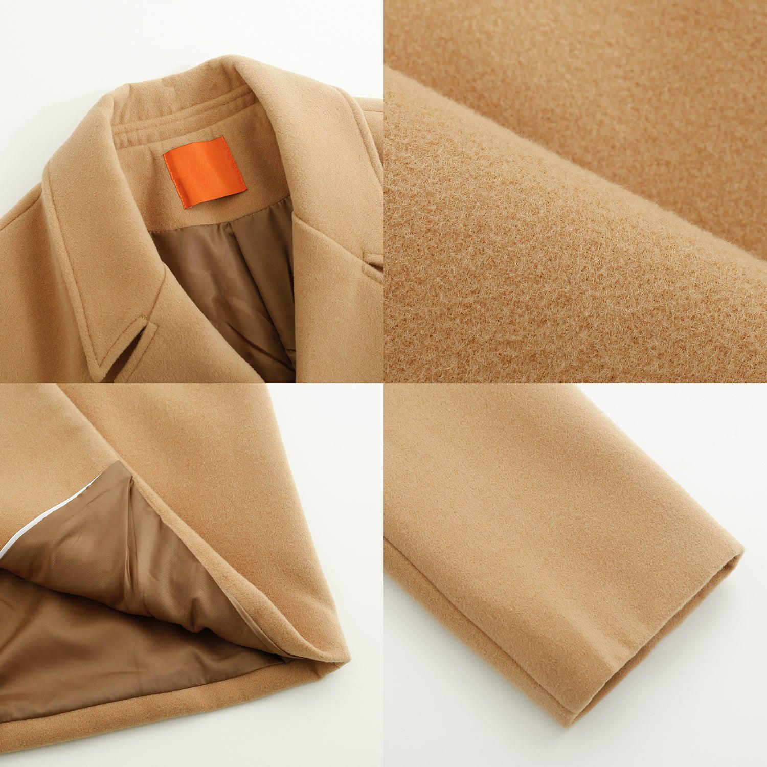 Mid-length Thickened Woolen Coat