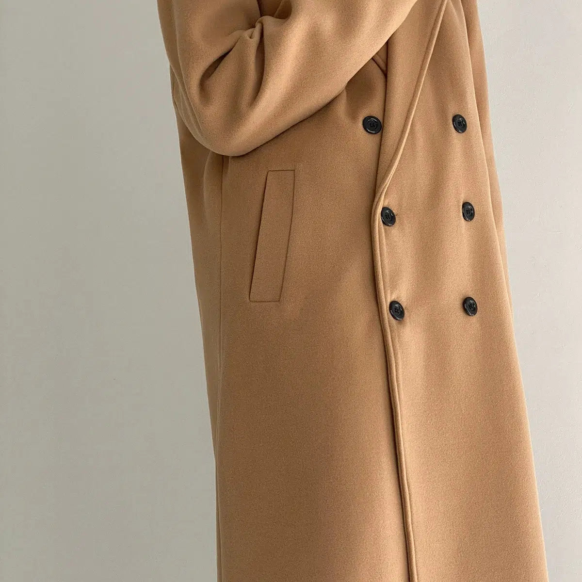 Mid-length Thickened Woolen Coat