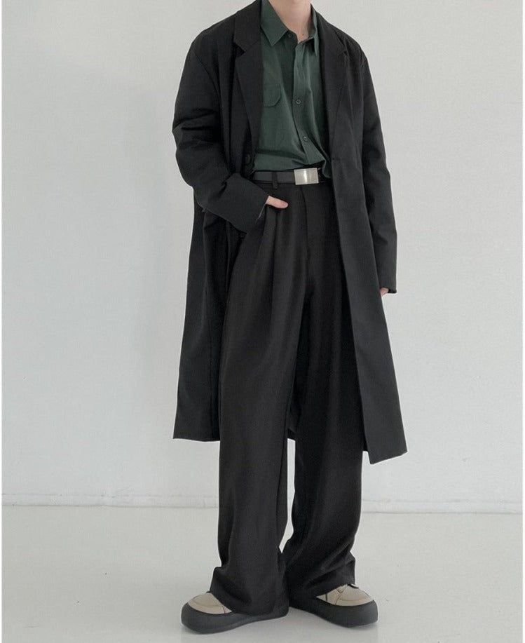 Mid-length-Windbreaker-Over-the-Knee-Jacket – The Korean Fashion