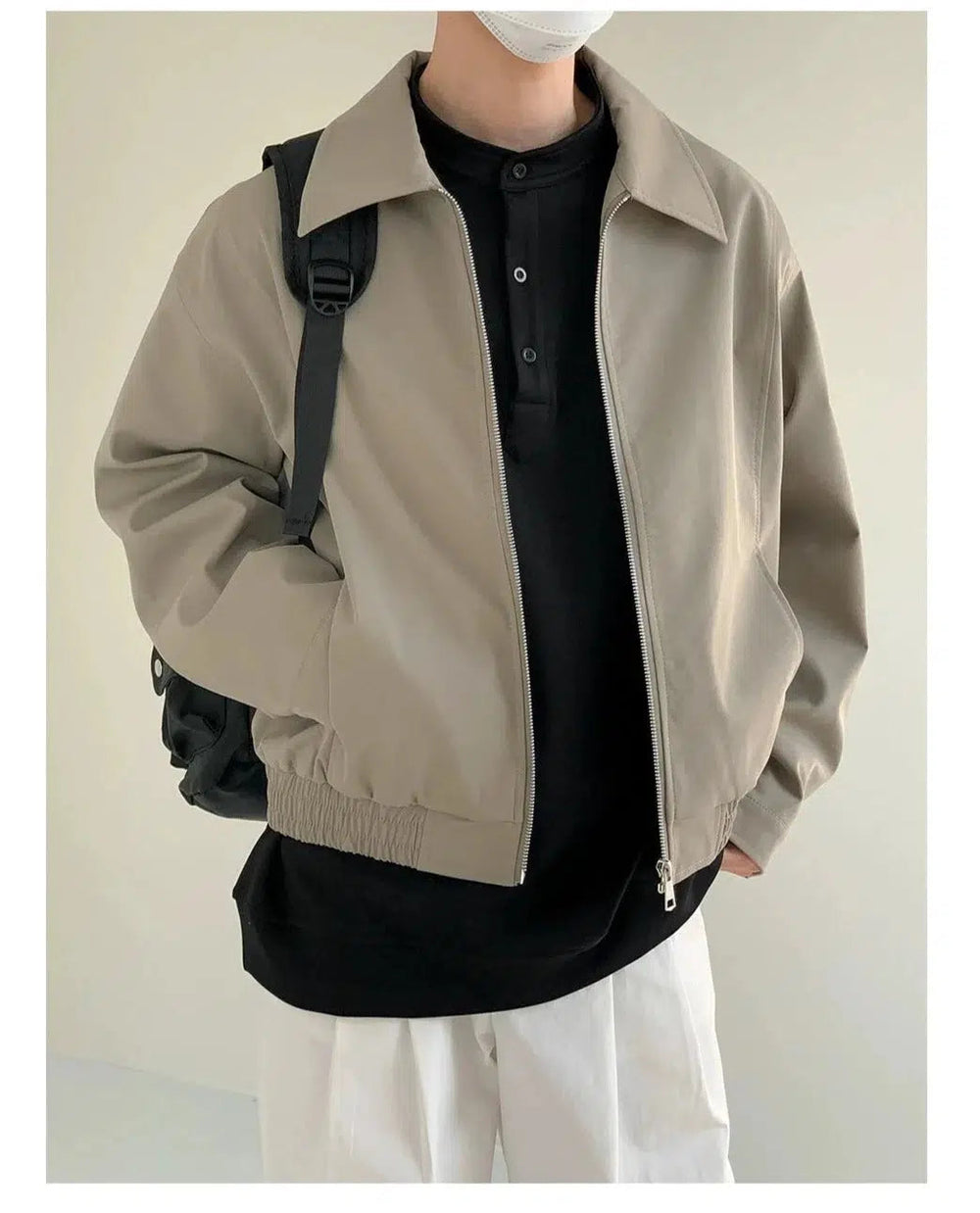 Minimalist Casual Zipper Jacket