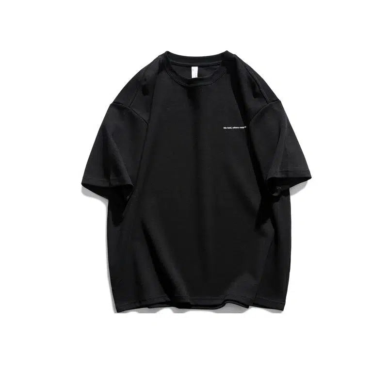 Minimalist Cotton Tee with Motivational Script
