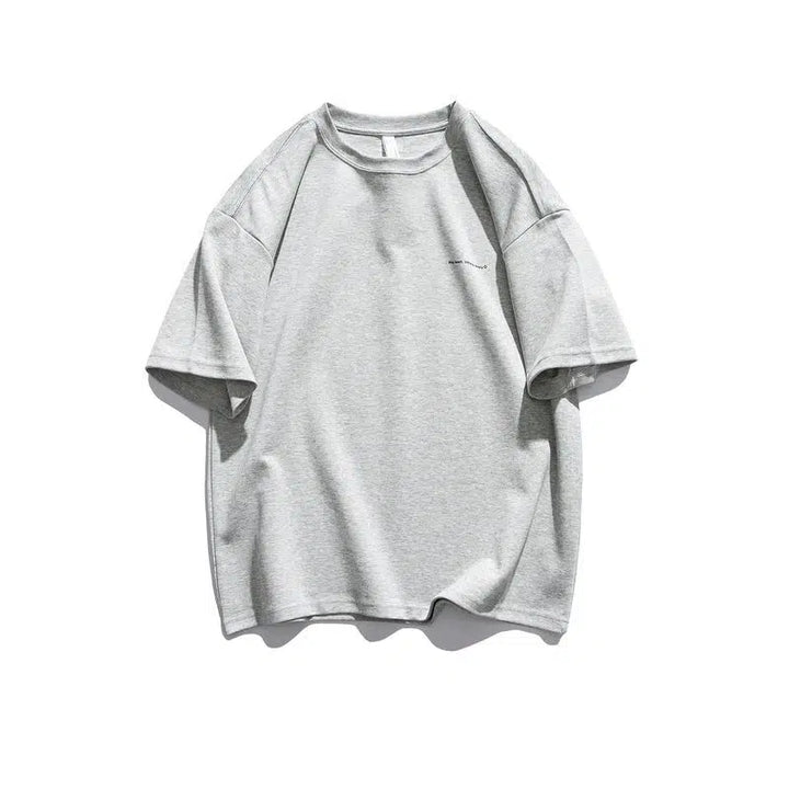 Minimalist Cotton Tee with Motivational Script