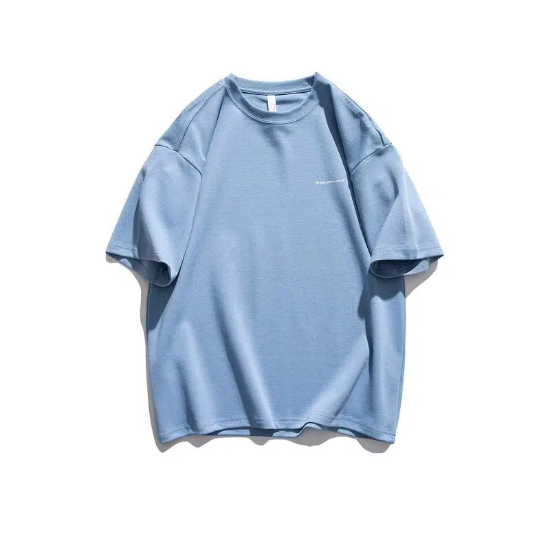 Minimalist Cotton Tee with Motivational Script