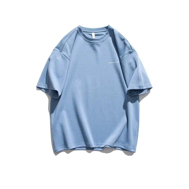 Minimalist Cotton Tee with Motivational Script