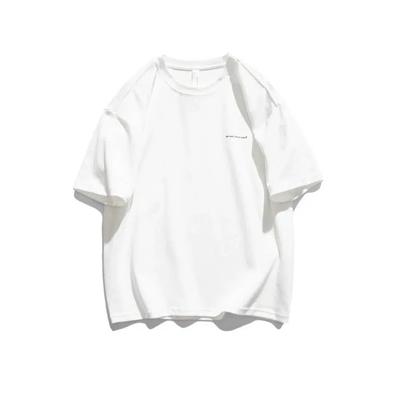 Minimalist Cotton Tee with Motivational Script