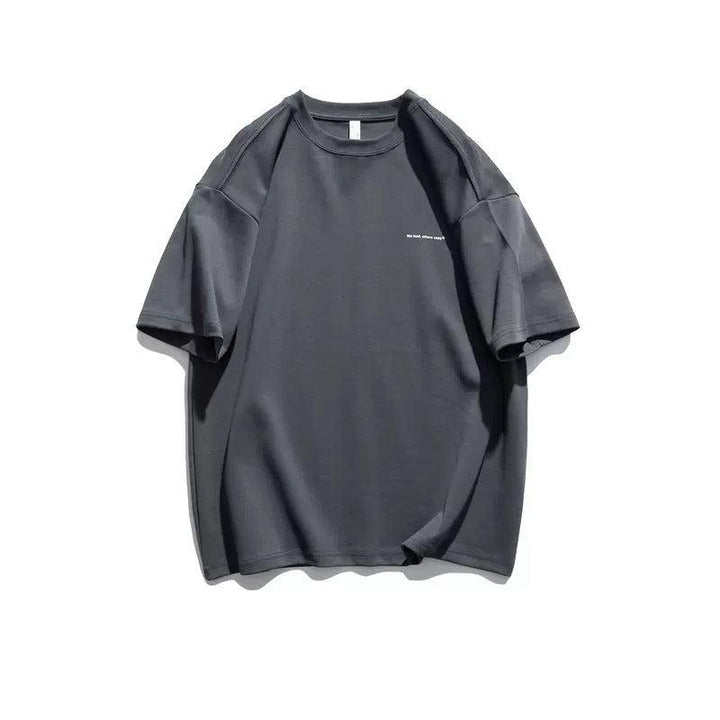 Minimalist Cotton Tee with Motivational Script