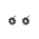 Minimalist Gear-Shaped Stud Earrings