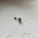 Minimalist Gear-Shaped Stud Earrings