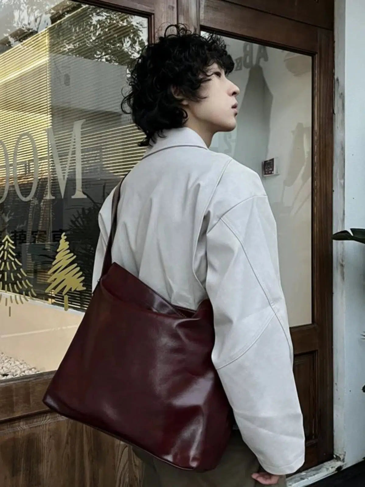 Minimalist Leather Crossbody Bag