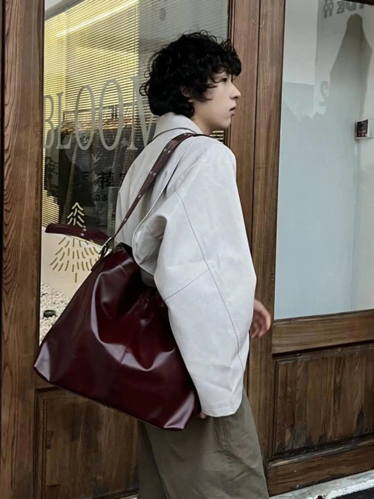 Minimalist Leather Crossbody Bag