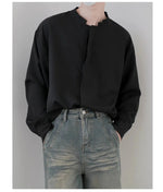 Minimalist Long Sleeve Collar Shirt