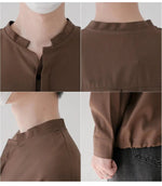 Minimalist Long Sleeve Collar Shirt