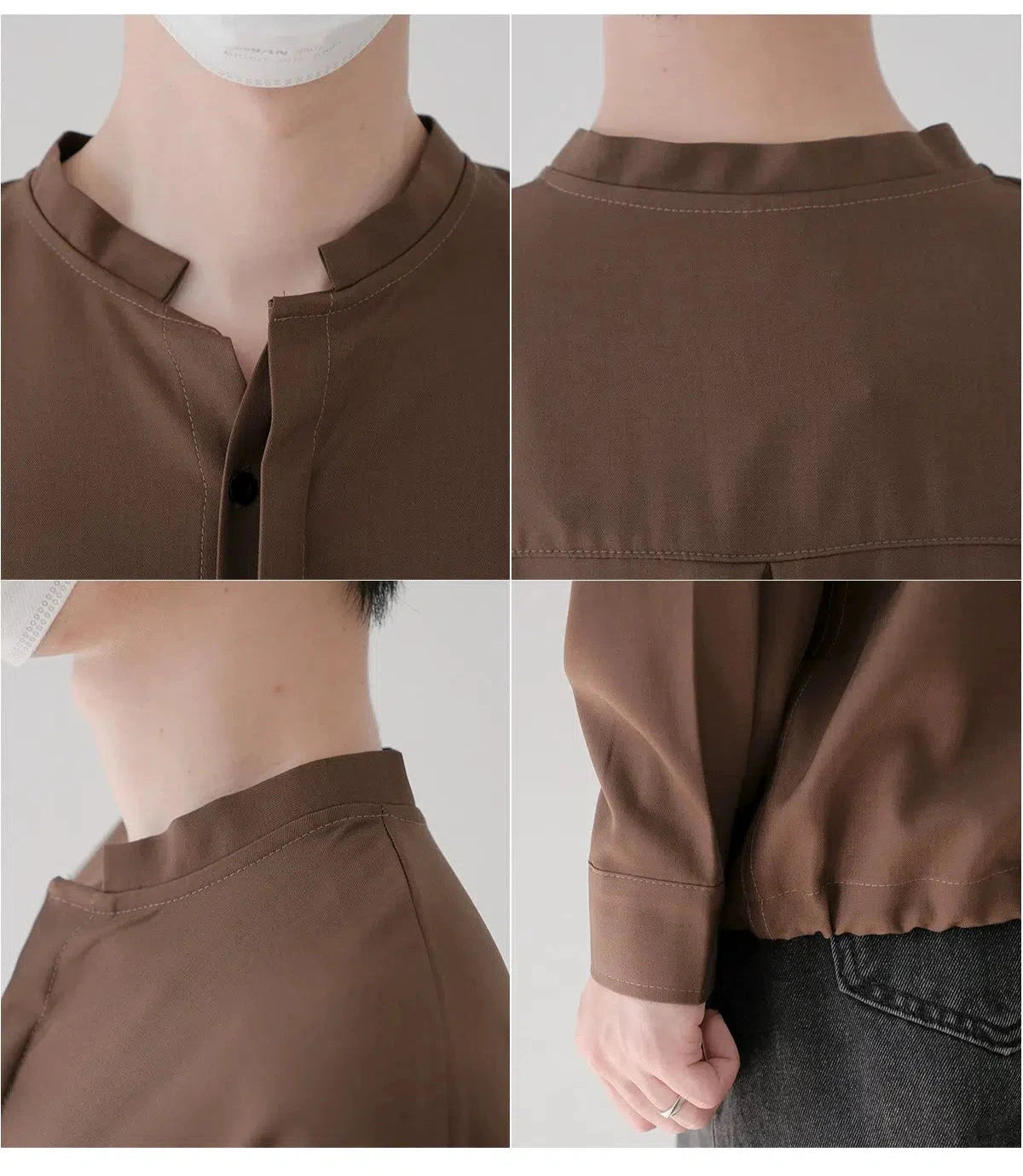 Minimalist Long Sleeve Collar Shirt