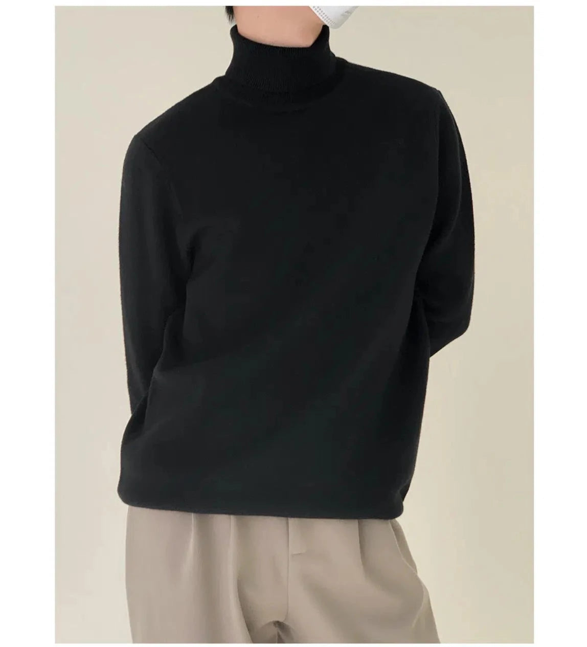 Minimalist Slim Turtleneck Sweater