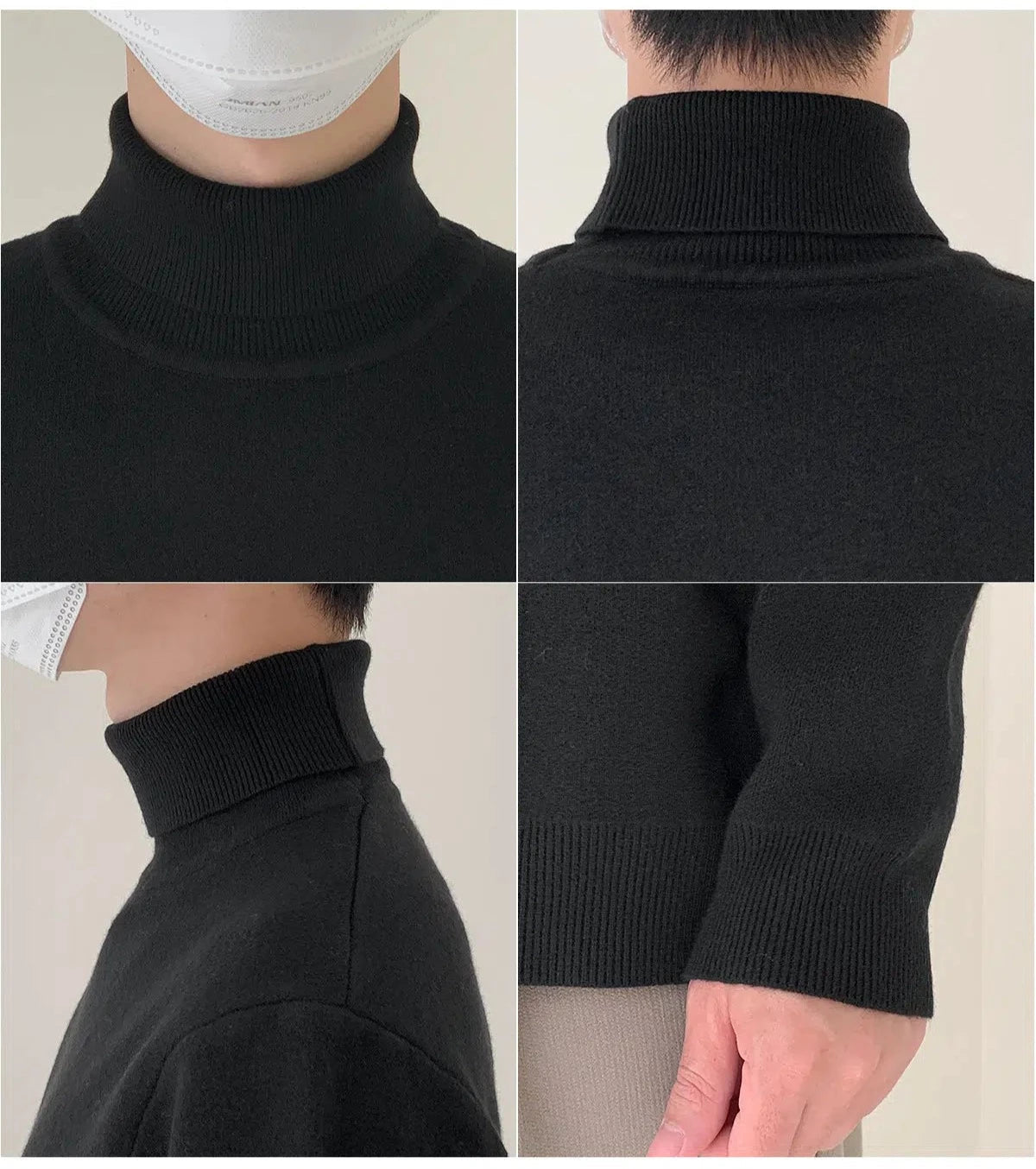 Minimalist Slim Turtleneck Sweater