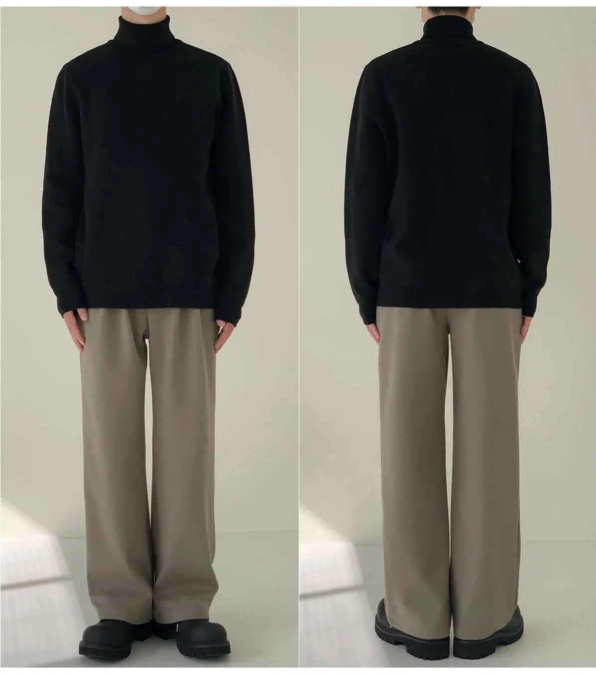 Minimalist Slim Turtleneck Sweater