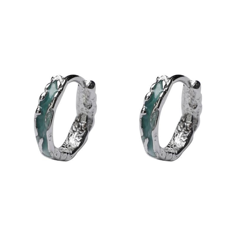 Mint Green Hoop Earrings