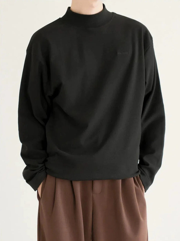 Mock Neck Long Sleeve Bottoming Shirt