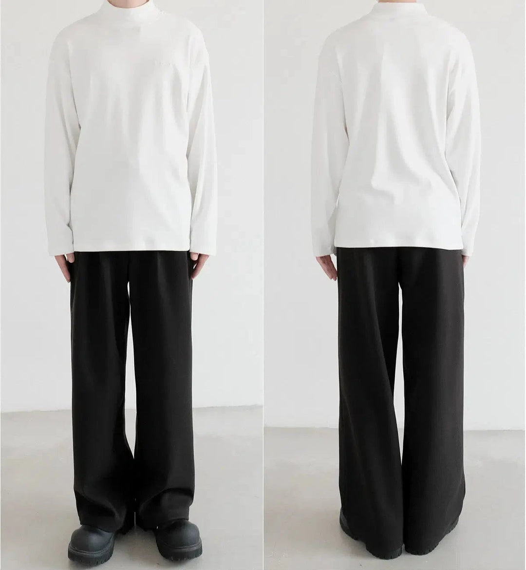 Mock Neck Long Sleeve Bottoming Shirt