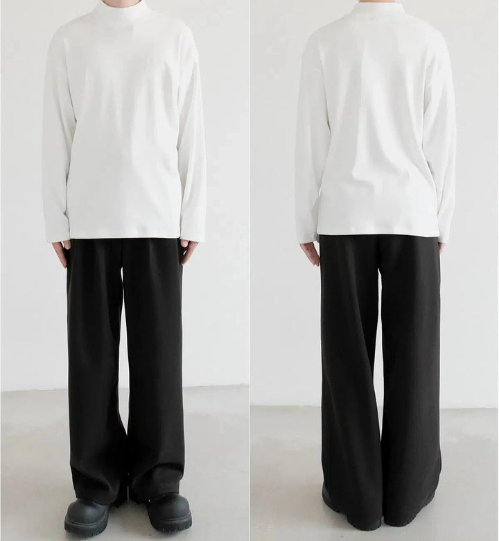 Mock Neck Long Sleeve Bottoming Shirt