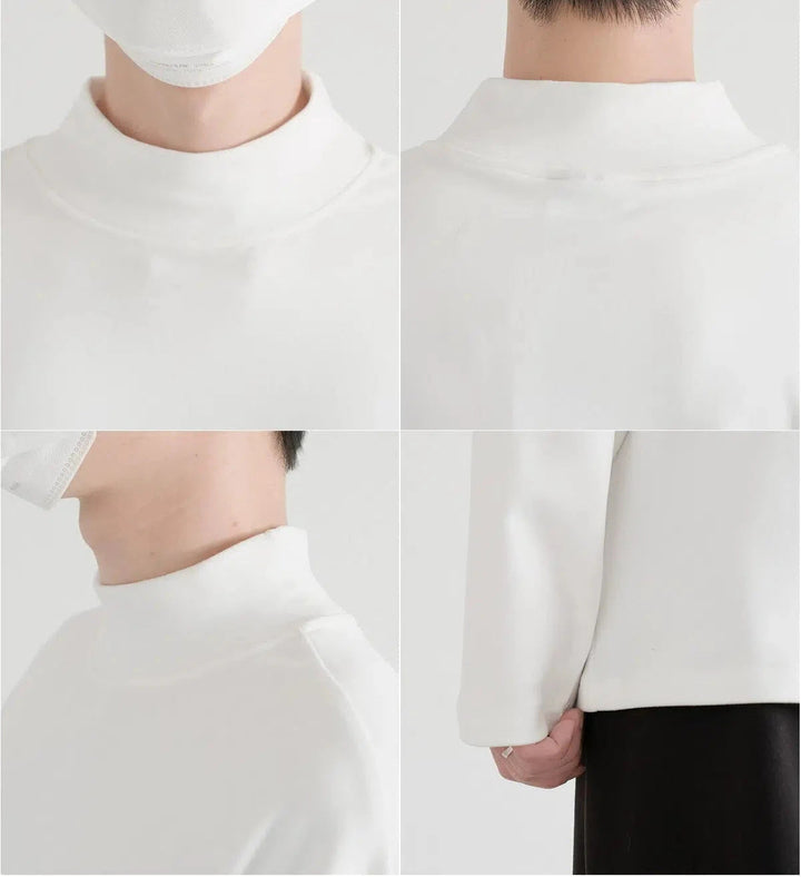 Mock Neck Long Sleeve Bottoming Shirt