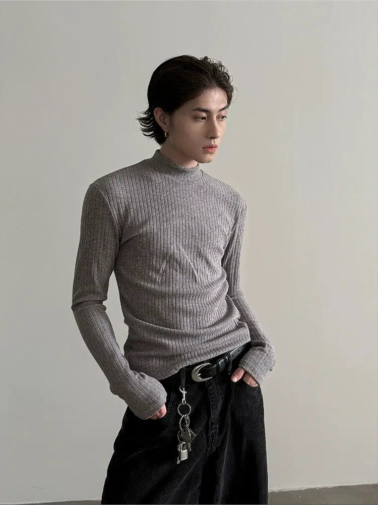 Mock Neck Long Sleeve Shirt