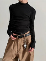 Mock Neck Long Sleeve Shirt