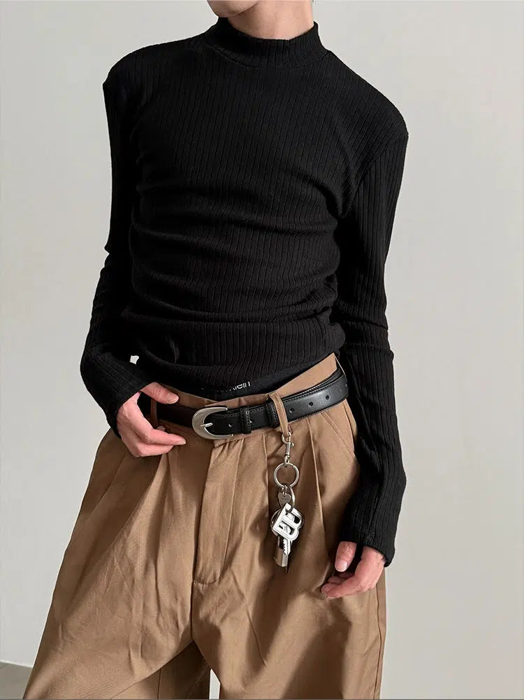 Mock Neck Long Sleeve Shirt