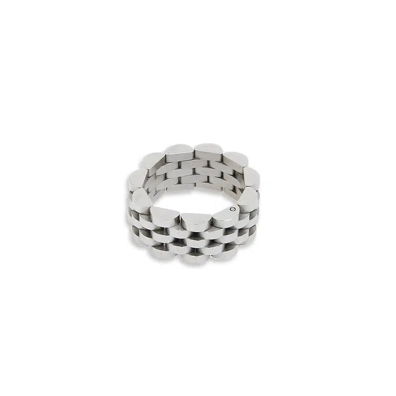 Modern Link Design Ring