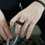 Modern Link Design Ring