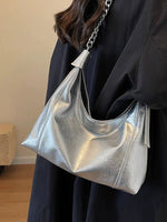 Modern Metallic Chain Tote Bag