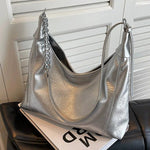 Modern Metallic Chain Tote Bag