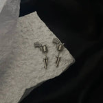 Modern .38 Revolver Stud Earrings