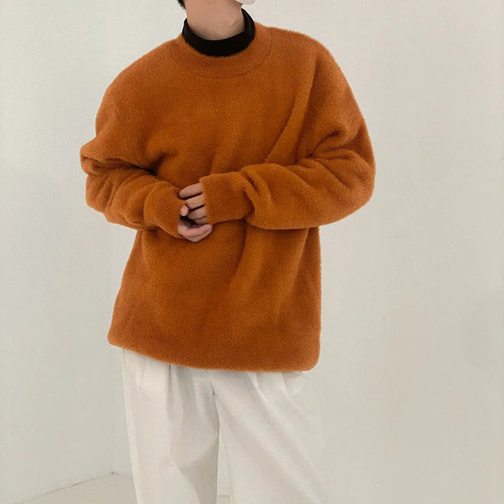 Mohair Cashmere Pullover Sweater