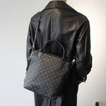 Monogram Canvas Convertible Backpack Crossbody Bag 3