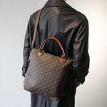 Monogram Canvas Convertible Backpack Crossbody Bag 4