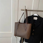 Monogrammed Leather Straps Tote Bag