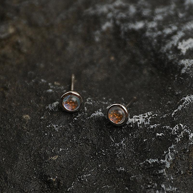 Moonstone Stud Earrings