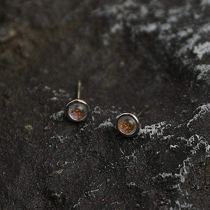 Moonstone Stud Earrings