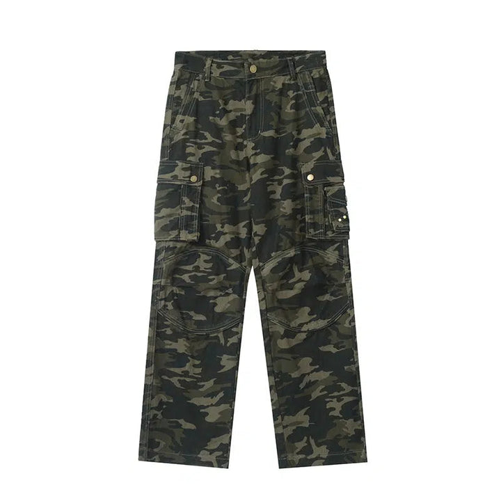 Multi-Pocket Camouflage Pants
