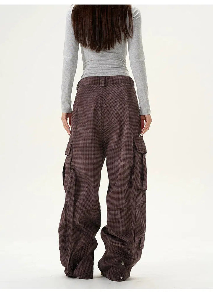 Multi-Pocket Denim Cargo Pants