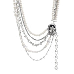 Multi-layered Pearl Necklace